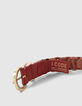Candy Red Flechtledergürtel I.Code-5