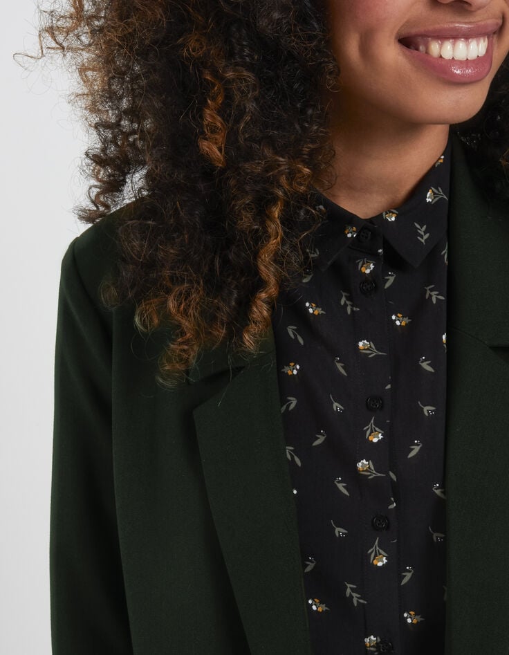 Veste de costume vert empire boutonnage croisé I.Code-2