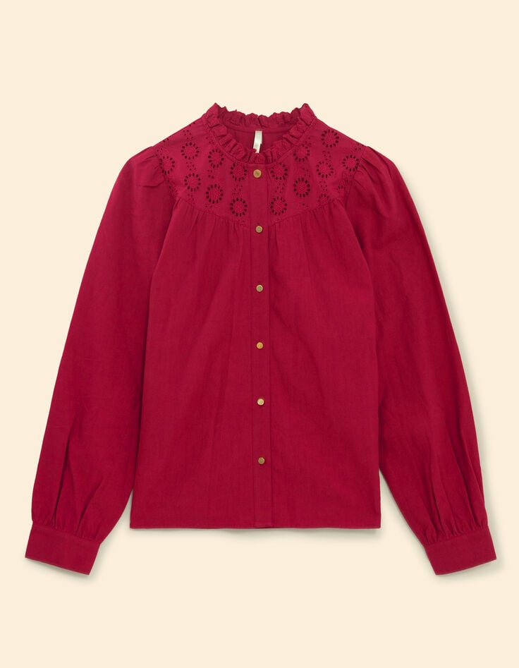 I.Code pink eyelet embroidery with front-7 I.Code pink eyelet embroidery with front-7
