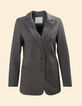 Veste de tailleur grise motif chevrons I.Code-6