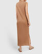 Vestido largo arena punto ochos l&uacute;rex I.Code-3