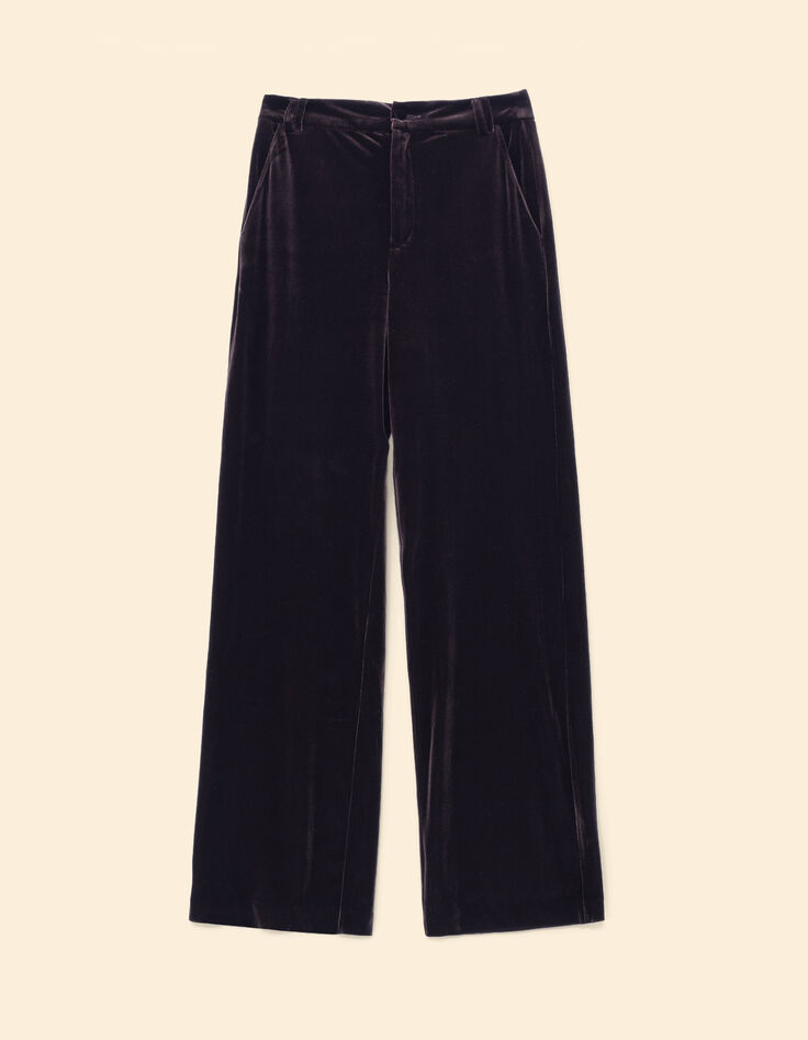 Pantalon de costume marron panne de velours I.Code-5