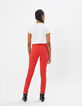 I.Code carnelian red slim jeans-3