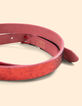 Omkeerbare bubble gum en metallic rode riem I.Code-6 Omkeerbare bubble gum en metallic rode riem I.Code-6