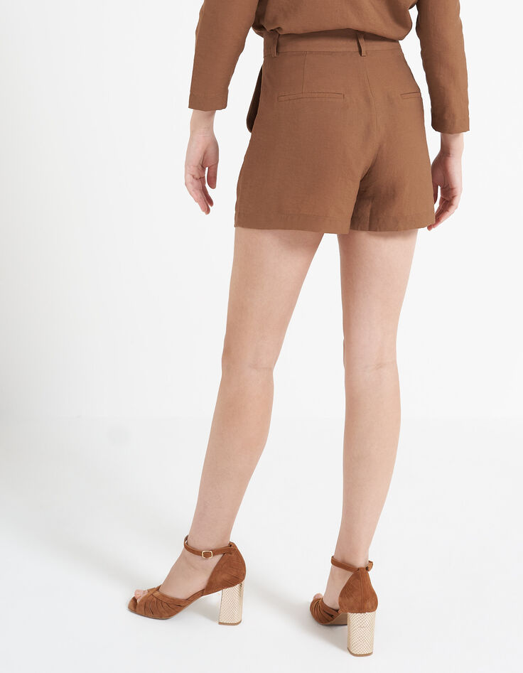 I.Code fawn iridescent shorts-3