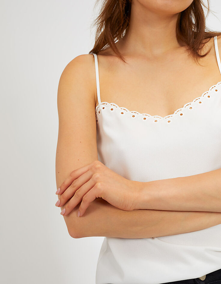 Top lencero blanco roto I.Code-2 Top lencero blanco roto I.Code-2