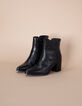 Boots noirs cuir lisse clouté I.Code-2