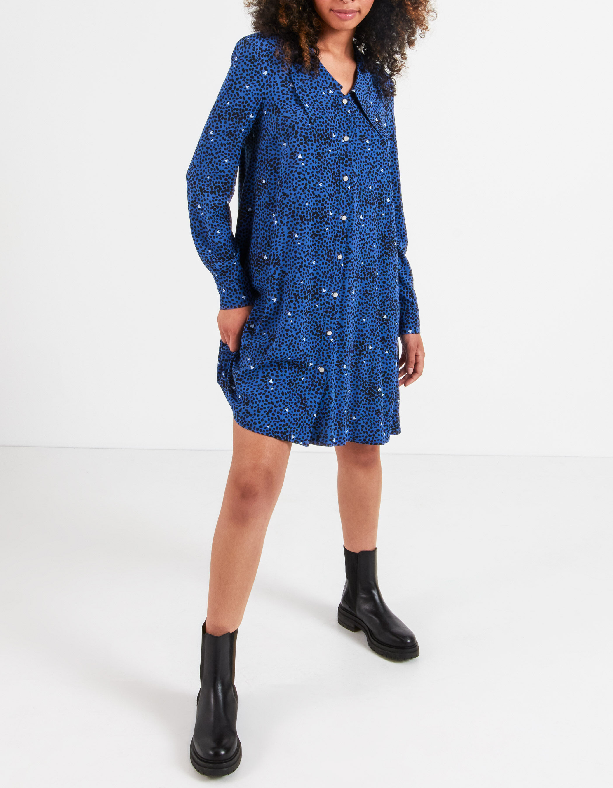 Animal print shirt dress zara hotsell