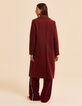 Lange bordeaux mantel I.Code-8