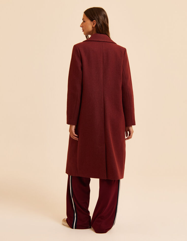 Lange bordeaux mantel I.Code-8