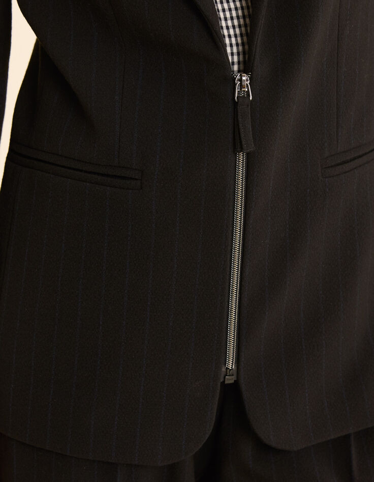 Grauer Blazer mit Tennisstreifen I.Code-4