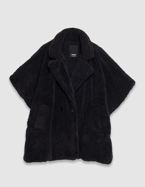 Cape noire col tailleur Femme - IKKS
