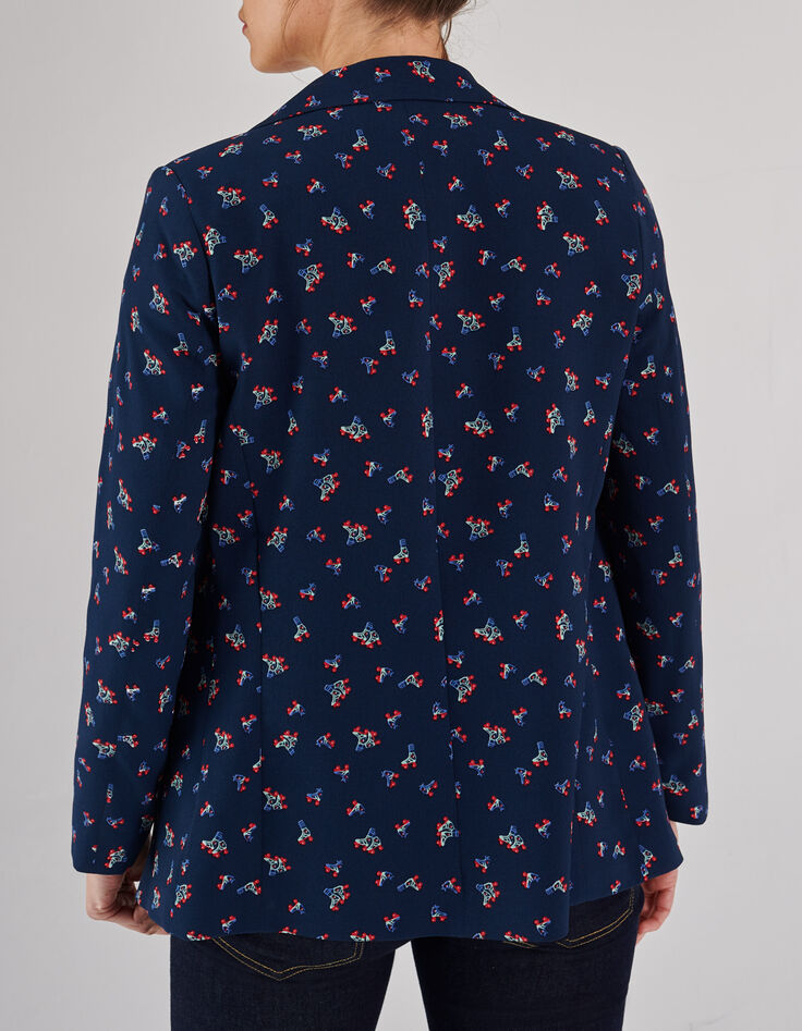 Veste marine à imprimé rollers I.Code-2 Veste marine à imprimé rollers I.Code-2