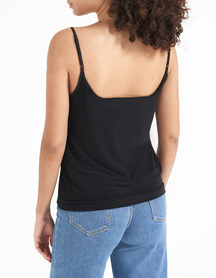 Top noir esprit lingerie avec brassière I.Code-8