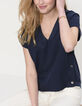 I.Code navy top with side press studs-3