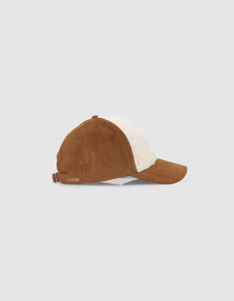 Casquette tabac en velours milleraies et Sherpa I.Code