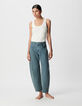 Damen 7/8 Gabrielle blau Barrel Jeans-1
