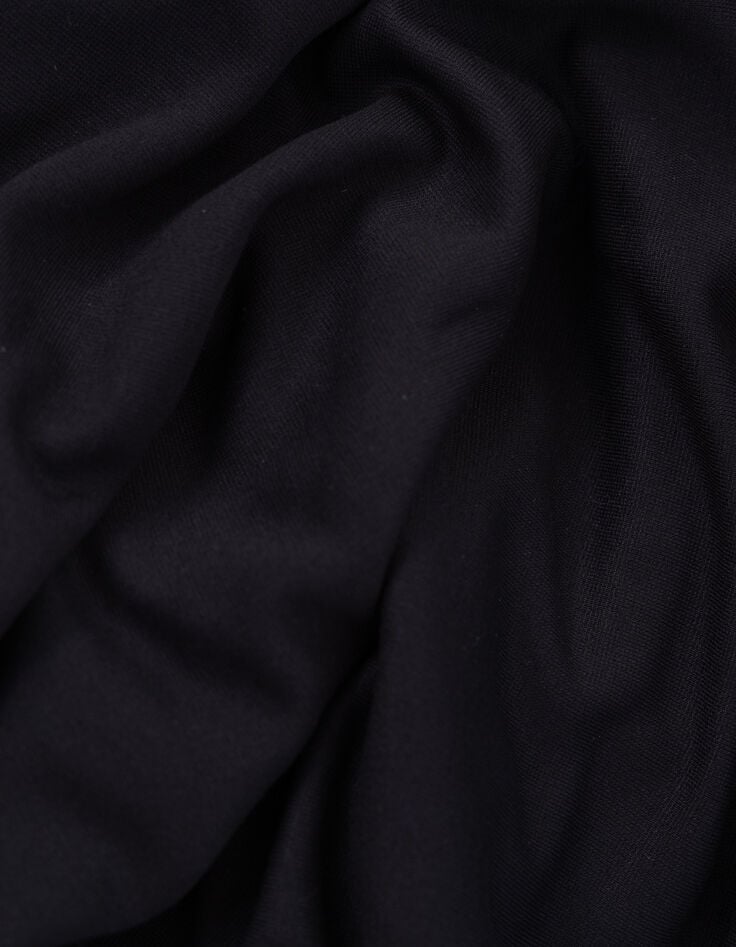 Langes, schwarzes Sweatkleid Monogramm I.Code-7 Langes, schwarzes Sweatkleid Monogramm I.Code-7