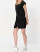 Robe noire zippée à col carré I.Code-4