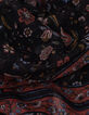 Schwarzes Tuch mit Blumenstrauß-Print I.Code-4