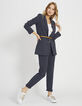 Pantalon marine jacquard croix I.Code-6