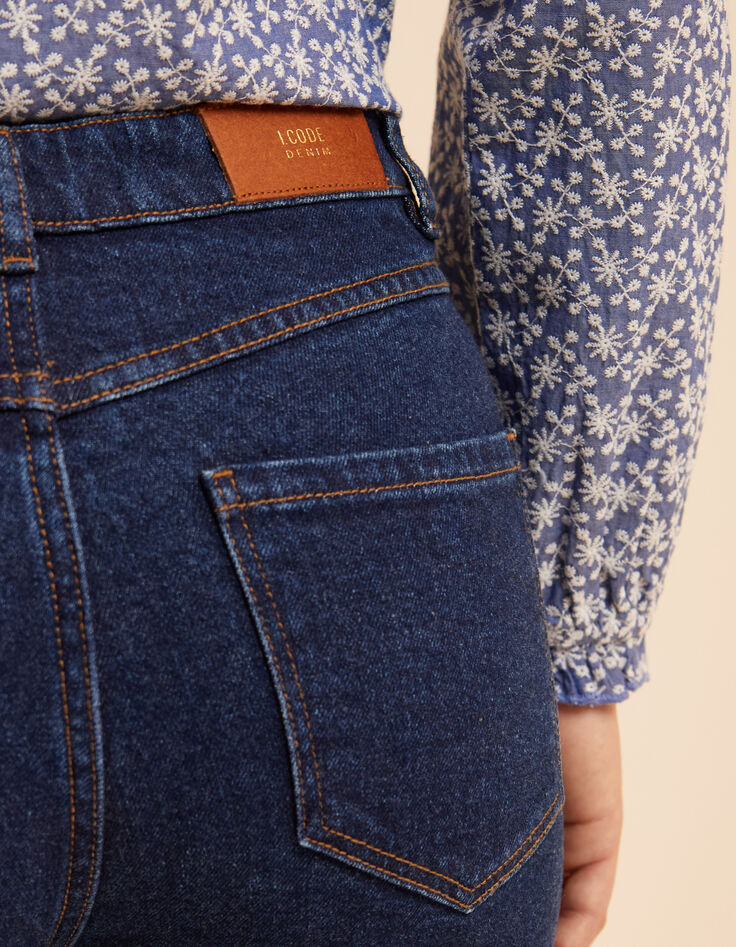 Dunkelblaue Slim-Jeans Carole I.Code-5