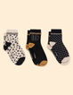 Chaussettes noires, beige, camel I.Code-2