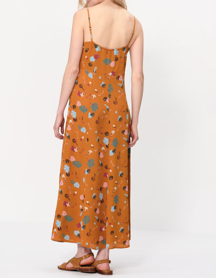 Robe longue mélèze imprimé ludique I.Code -2