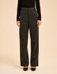 Pantalon de tailleur gris maille faux-uni I.Code-3