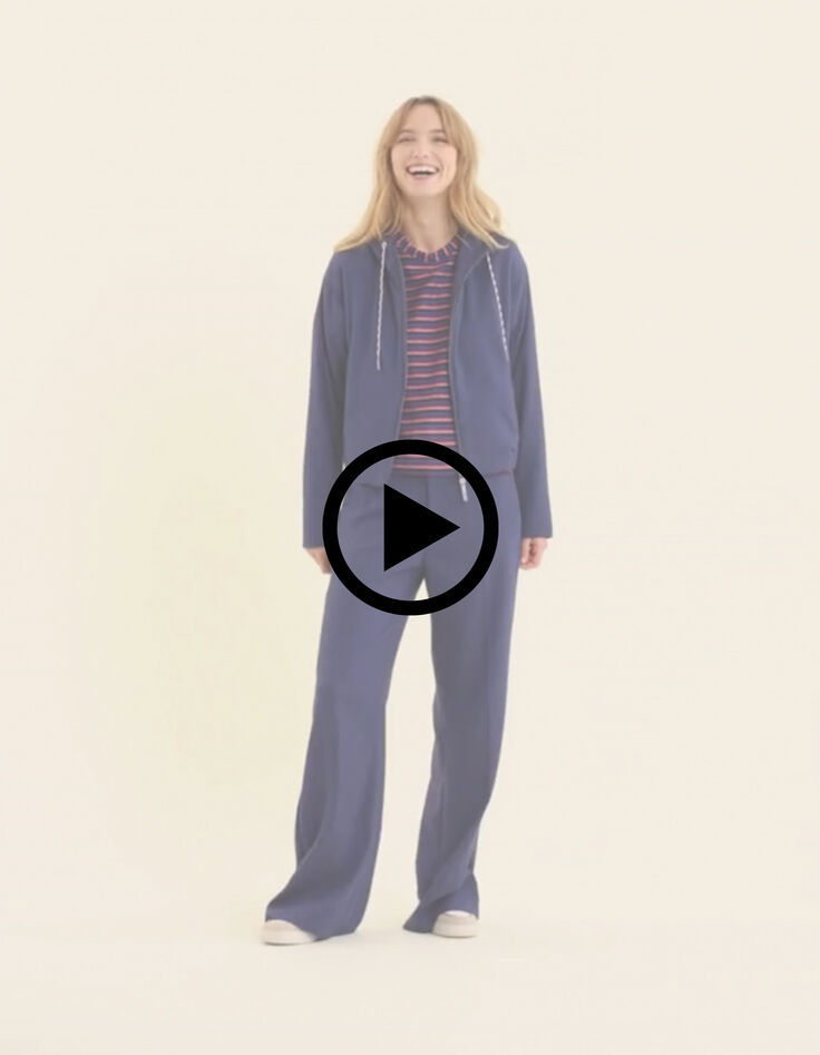 Chaqueta jogging nido de abeja &iacute;ndigo I.Code-11