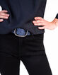 Nachtblauwe leren riem I.Code-2