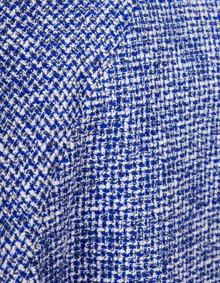 Veste bleu électrique esprit tweed I.Code