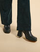 I.Code night green leather boots-6