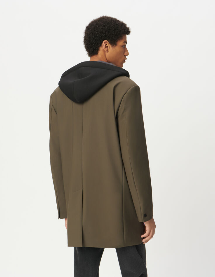 Kaki Herrenparka EASY CARE abnehmbare schwarze F&uuml;tterung-3