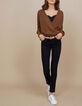 Jersey camel estilo cruzado de punto I.Code-5