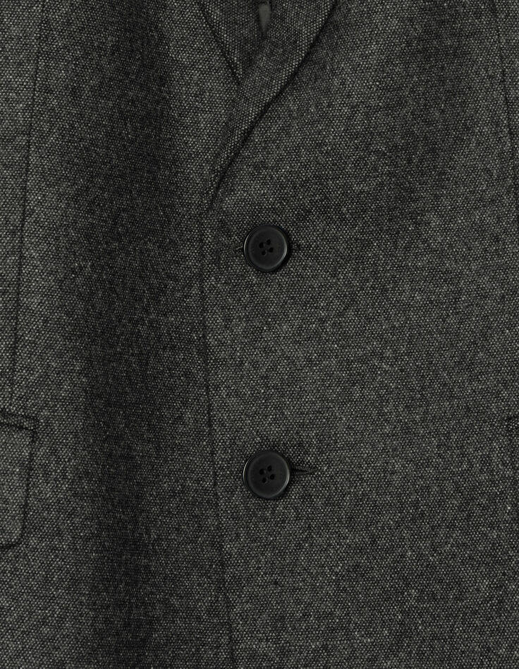 Grijze blazer tweedstijl Heren-8