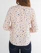 Pinke Bluse mit verspieltem Fleckenprint I.Code-3