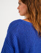 Jersey azul eléctrico punto mohair mezclado I.Code-5