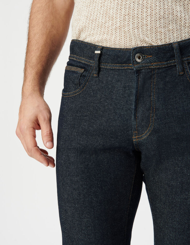 Dunkelblaue SLIM-Herrenjeans aus POWER STRETCH-4