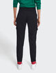 I.Code black flowing combat-style trousers-2