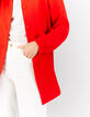I.Code cherry non-lined coat-5