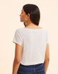 I.Code white sailor stripe T-shirt with buttons-5