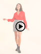 Chemise rouge fluide détail tresses I.Code-2