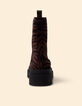 Chelsea-Stiefel braun Leder Samt Zebra-Muster I.Code-3
