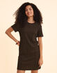 Robe noire imprimé floral cœur I.Code-4