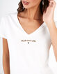 Camiseta blanco roto algodón mensaje corazón I.Code -4