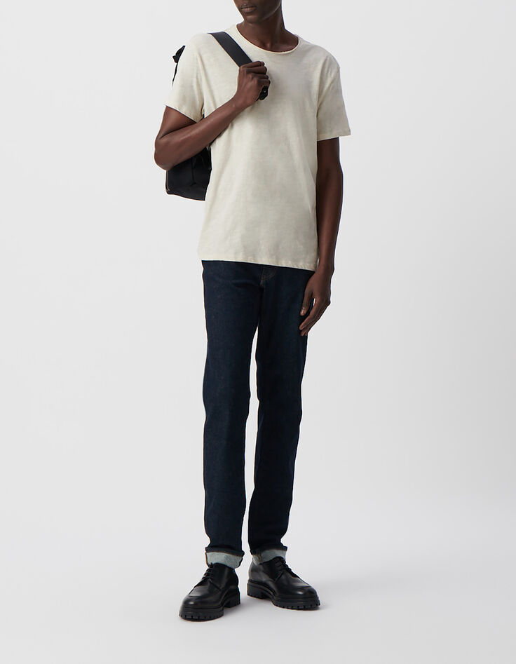 Wei&szlig;es Herren-T-Shirt L&lsquo;Essentiel mit Rundhalsausschnitt-3