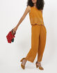 Kurkumagelber Overall mit besticktem Top I.Code-1