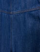 Salopette large en jean bleu foncé I.Code-8