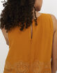 Kurkumagelber Overall mit besticktem Top I.Code-6